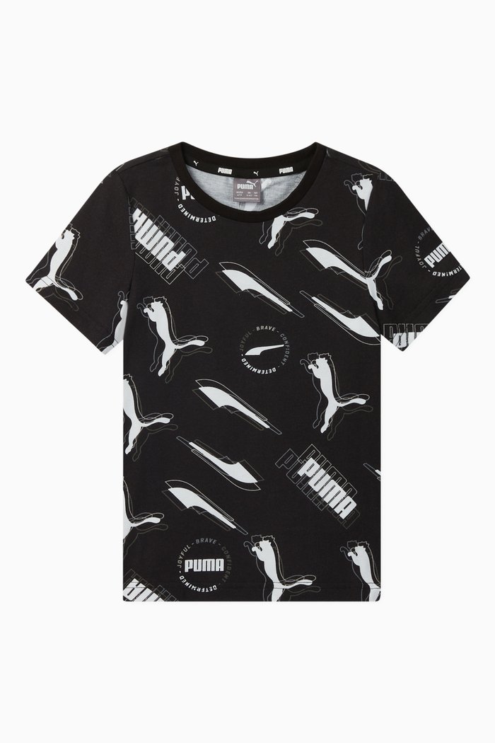 

Alpha Logo Cotton T-shirt, Black