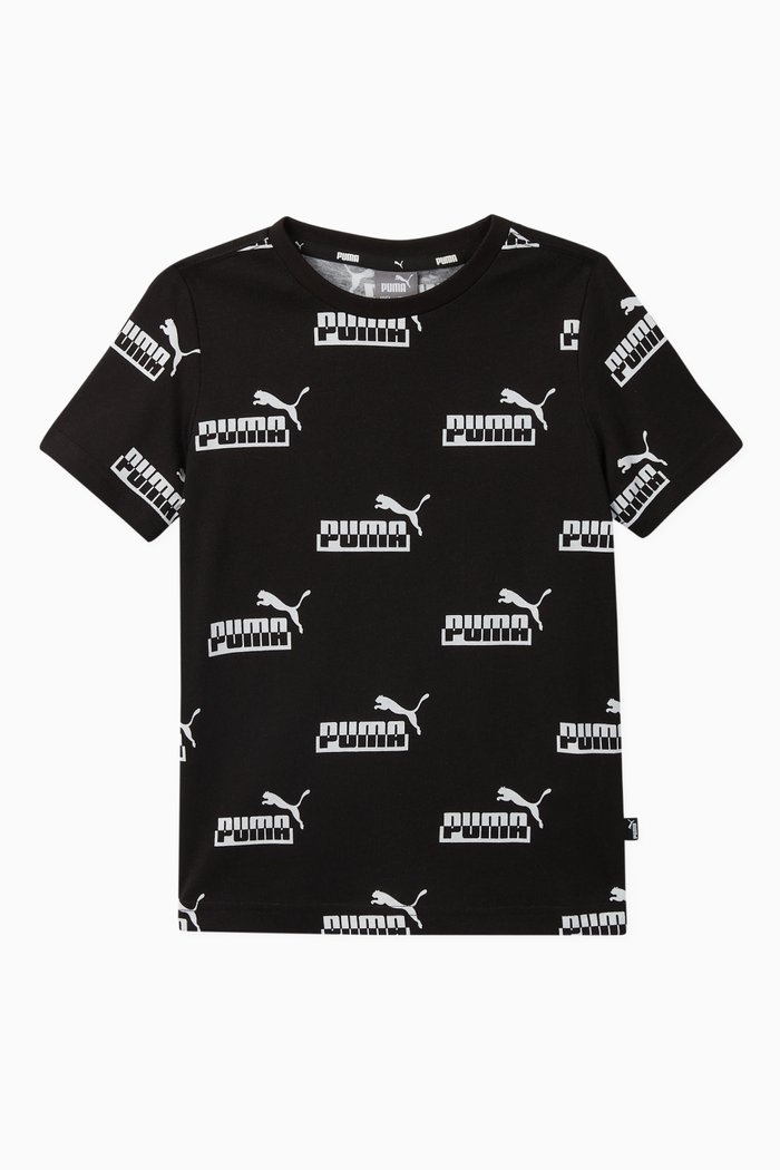 

Amplified AOP Cotton T-shirt, Black