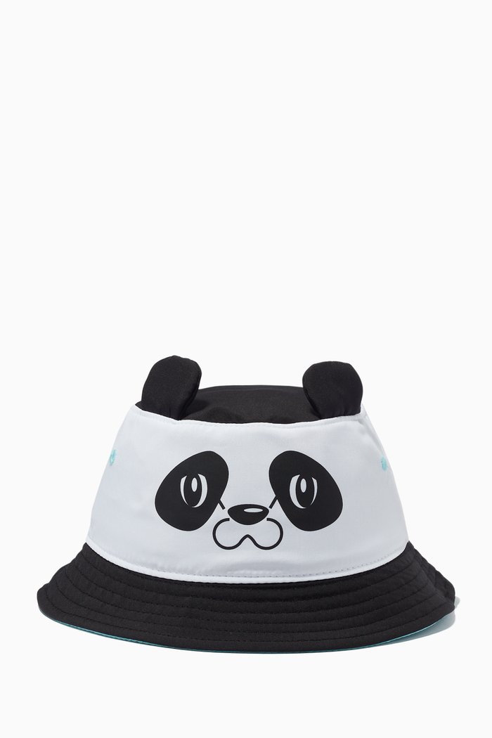 

Panda Bucket Hat, White
