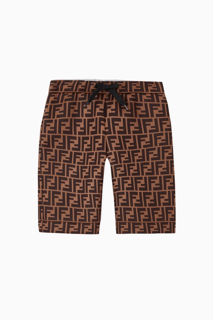 

FF Cotton Shorts, Brown
