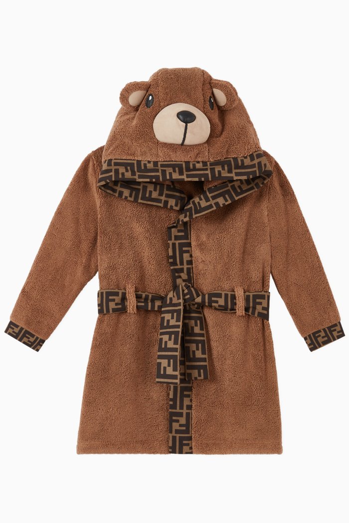 

Bear Cotton Bathrobe, Brown