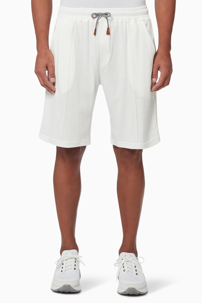 

Bermuda Shorts in Japanese Fleece Jersey, White
