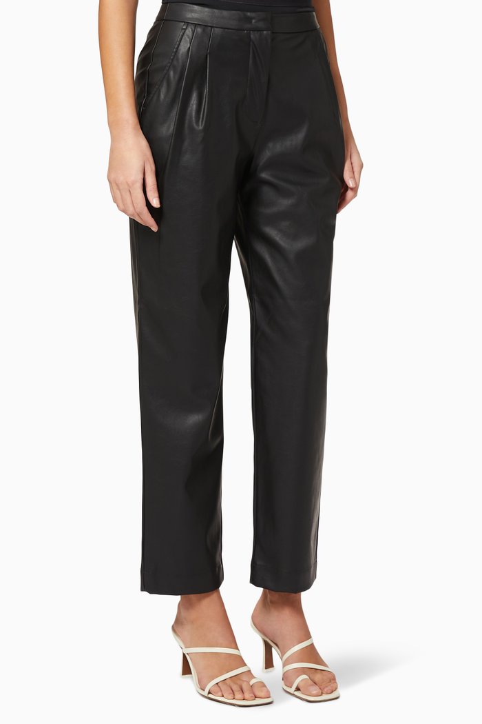 

Marie Pleat Pants, Black