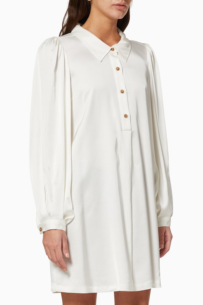 

Emma Shirt Dress, White