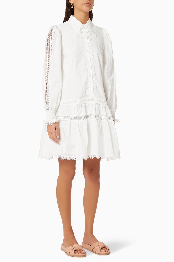 

Sandra Shirt Dress, White