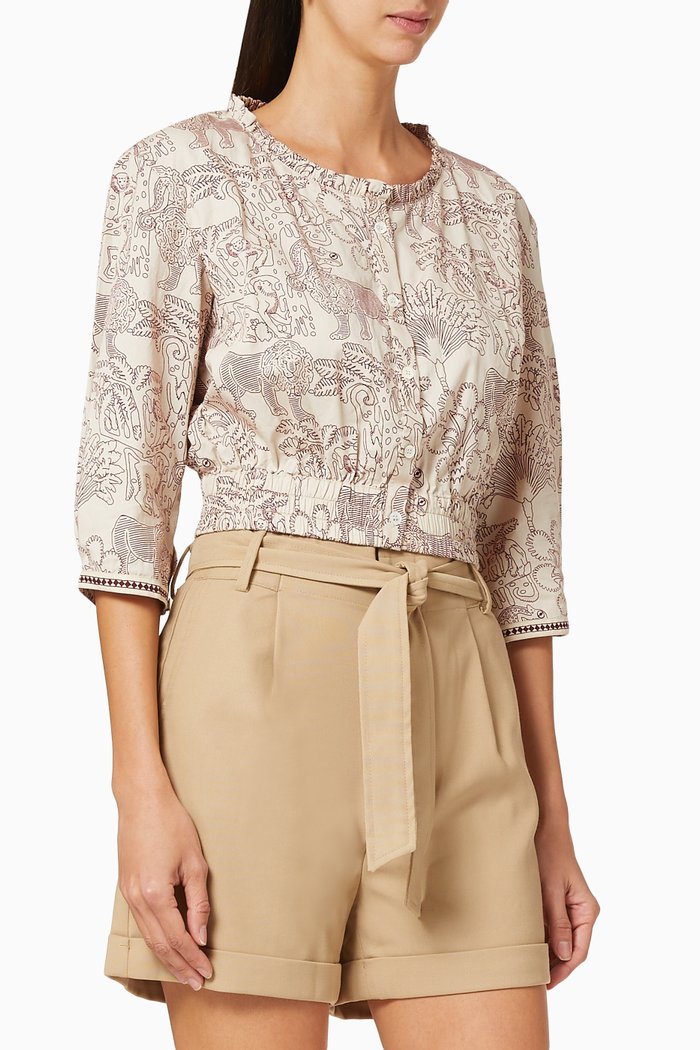 

Rosei Lion & Monkey Blouse, Multicolour
