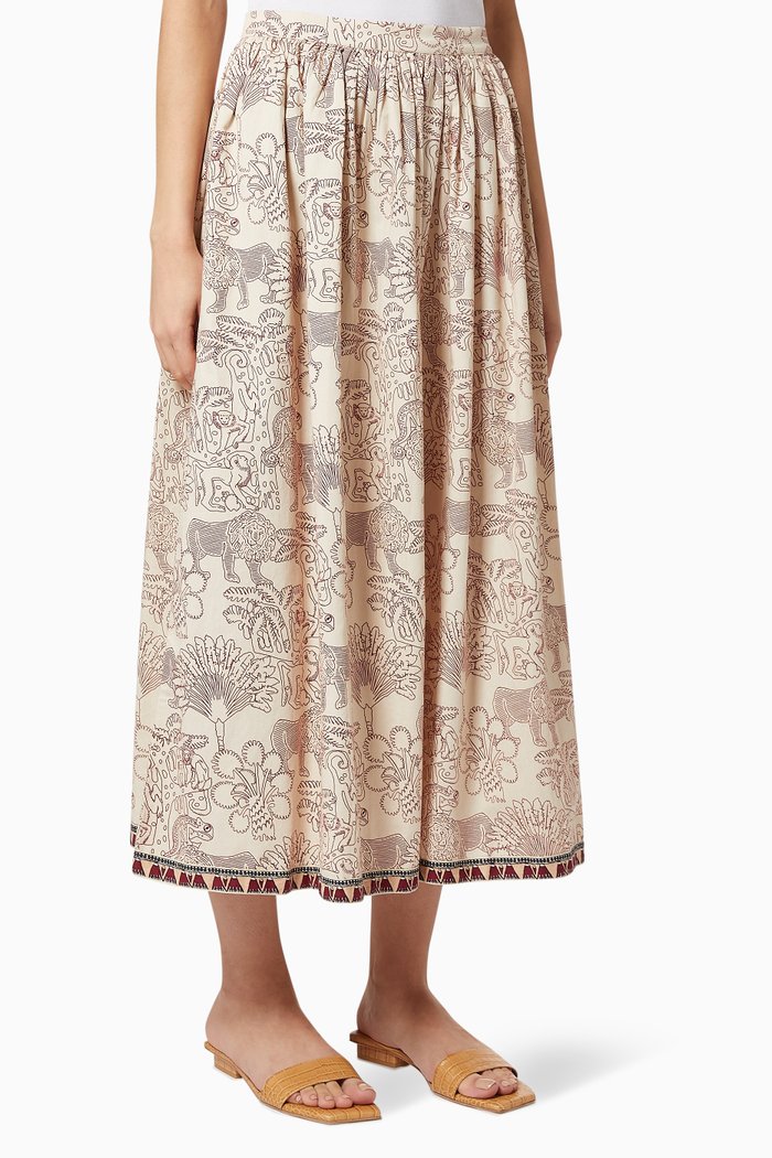

Jane Lion & Monkey Skirt, Multicolour