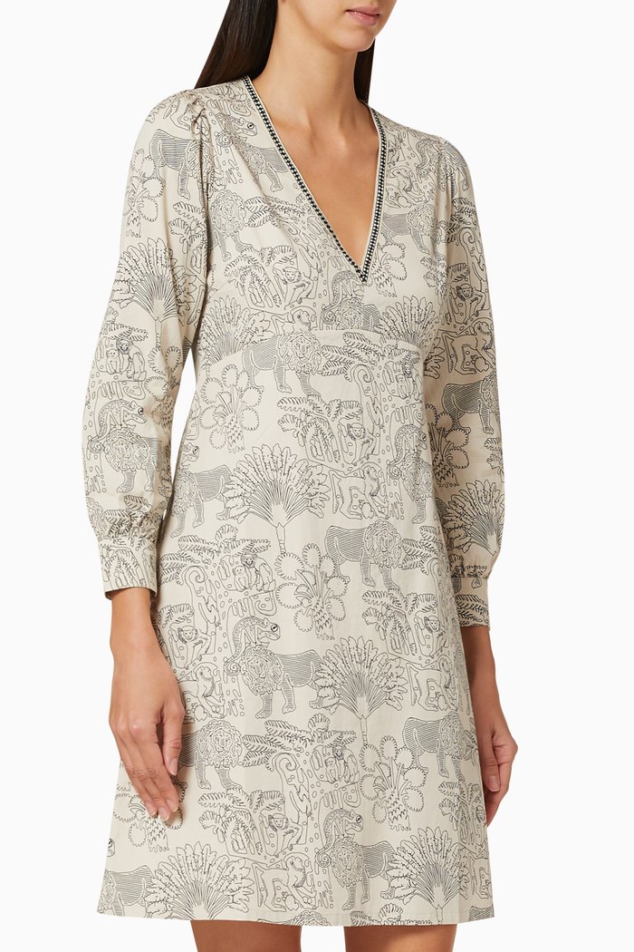 Agea Lion & Monkey Dress, Multicolour