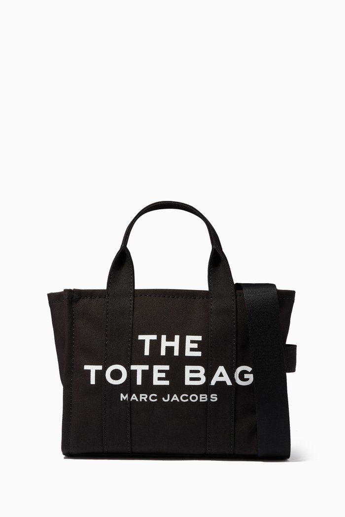 

Mini Traveler Tote Bag in Canvas, Black