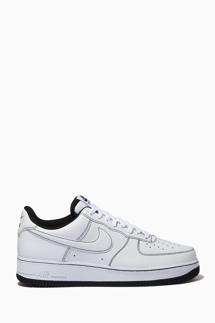 

Air Force 1 Stitch Sneakers in Leather, White