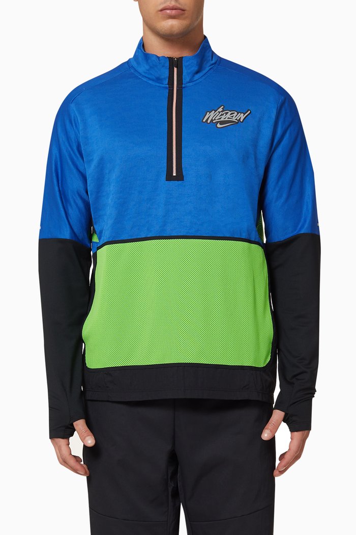 

Nike Dri-FIT Element Wild Run Half Zip Top, Blue