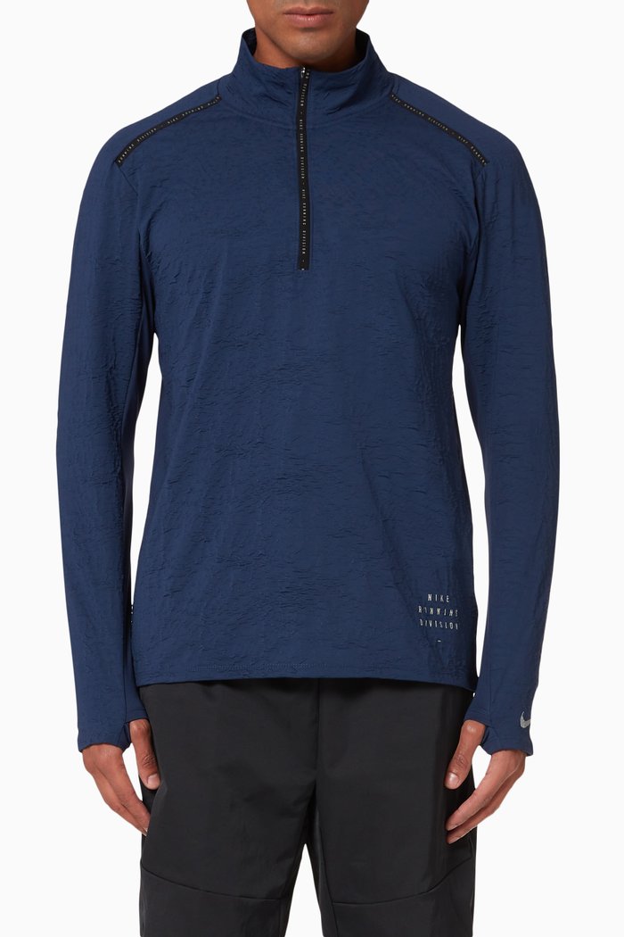 

Nike Dri-FIT Element Run Division Half-Zip Top, Blue