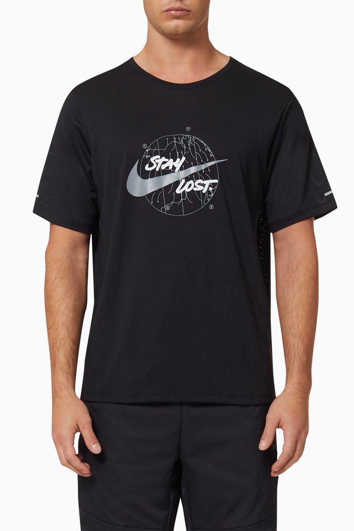 

Dri-FIT Miler Wild Run T-shirt, Black