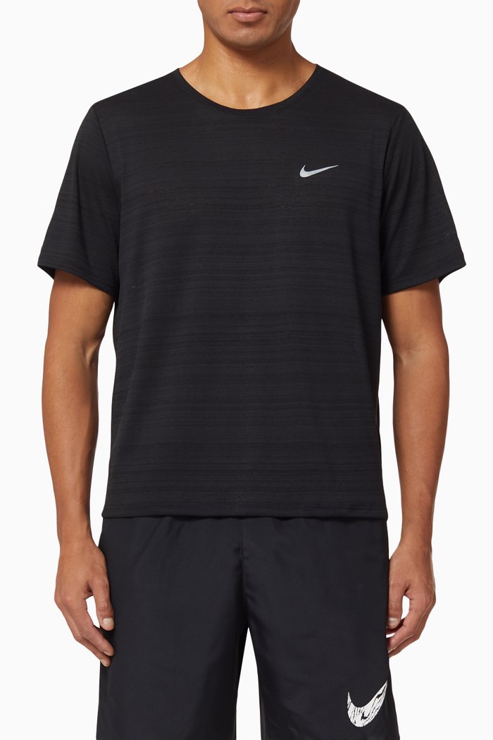 

Dri-FIT Miler Running T-shirt, Black