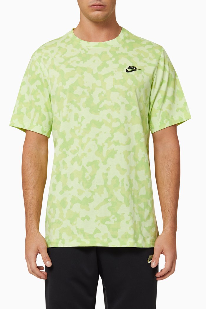 

Sportswear Club All Over Print Hook T-shirt, Green
