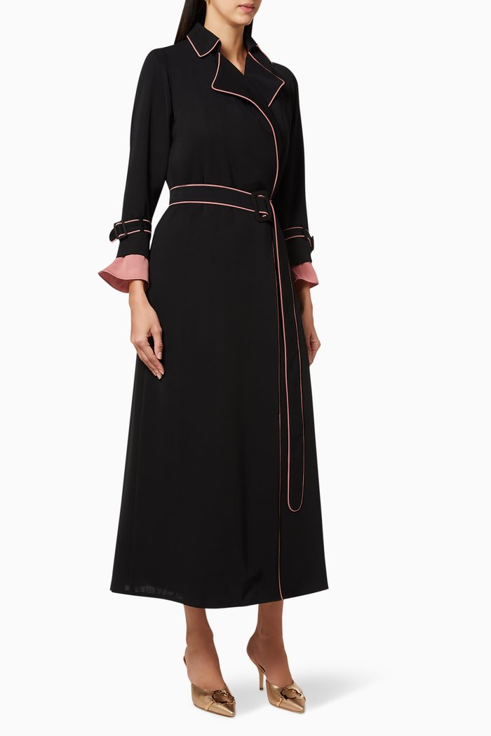 

Belted Trench Coat, Black