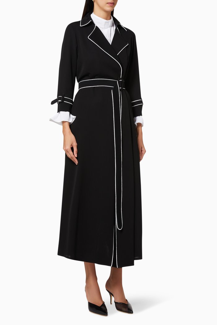 

Belted Trench Coat, Black