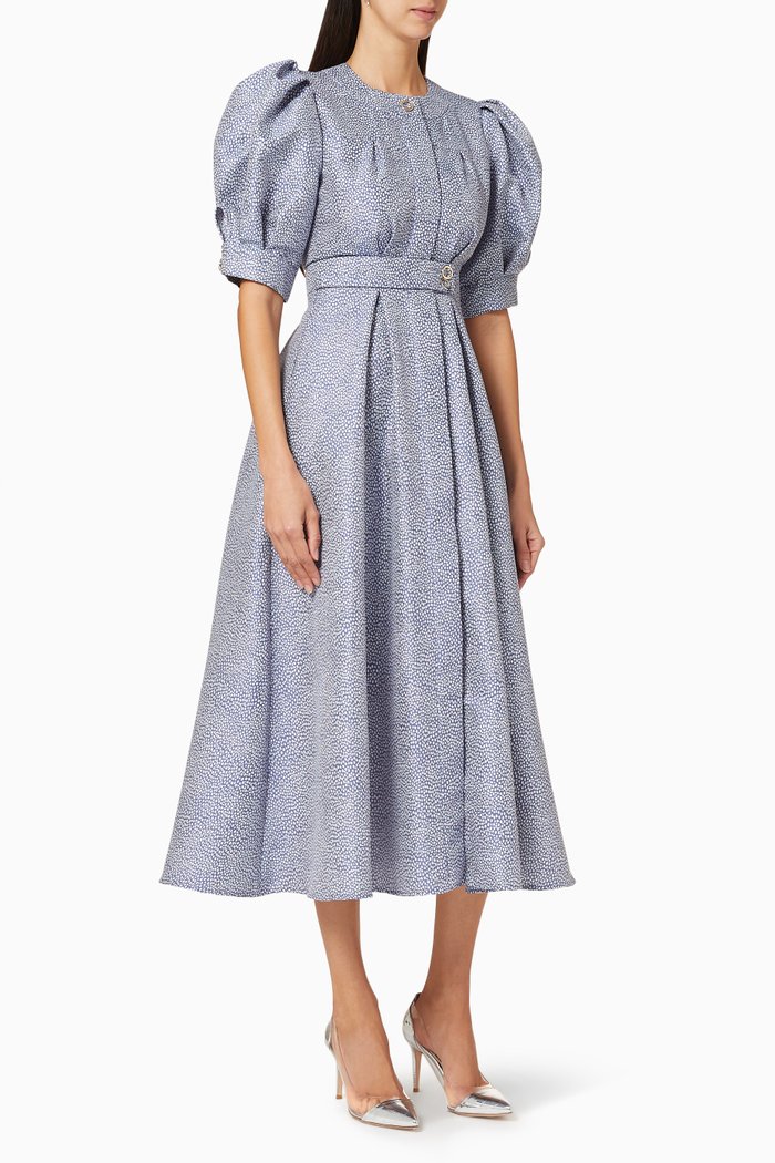 

Belted Shirt Dress, Blue