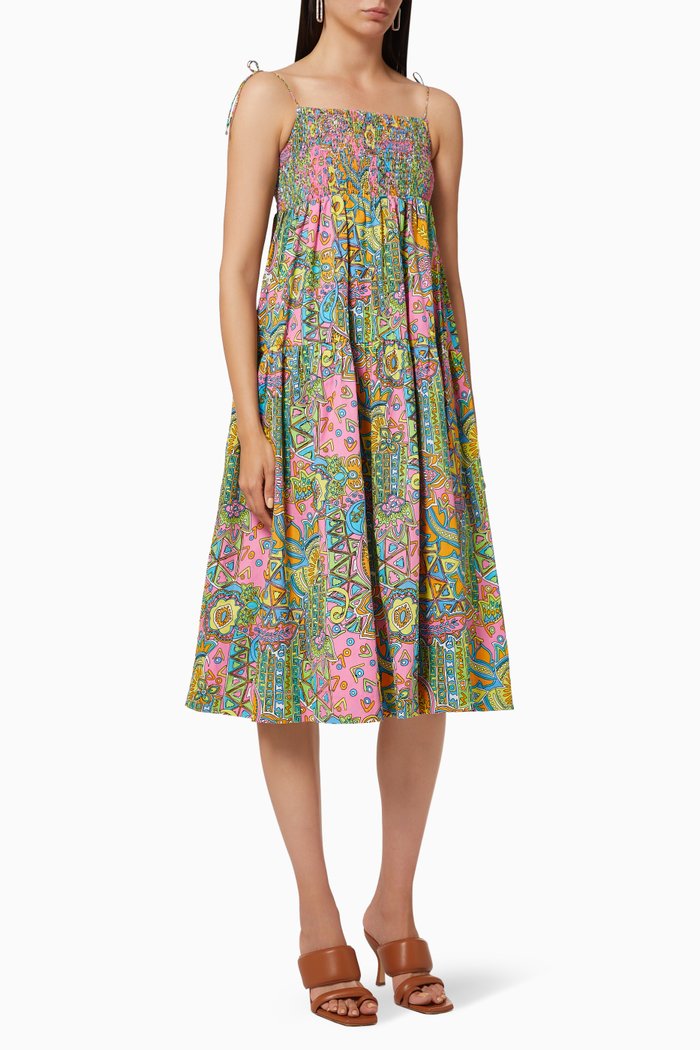 

Floral Dress in Cotton, Multicolour