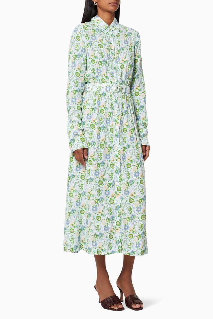 

Floral Rayon Shirt Dress, Multicolour