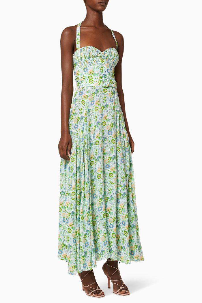 

Floral Tencel Halter Dress, Multicolour