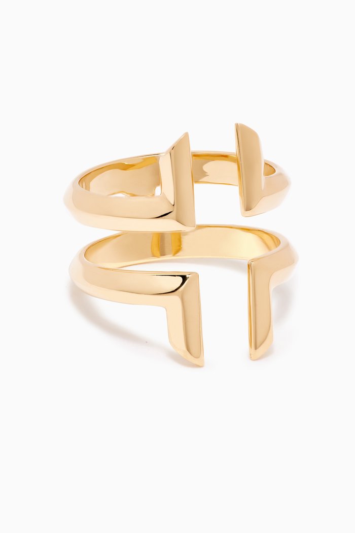 

Phoenician Script Ring in 18kt Yellow Gold