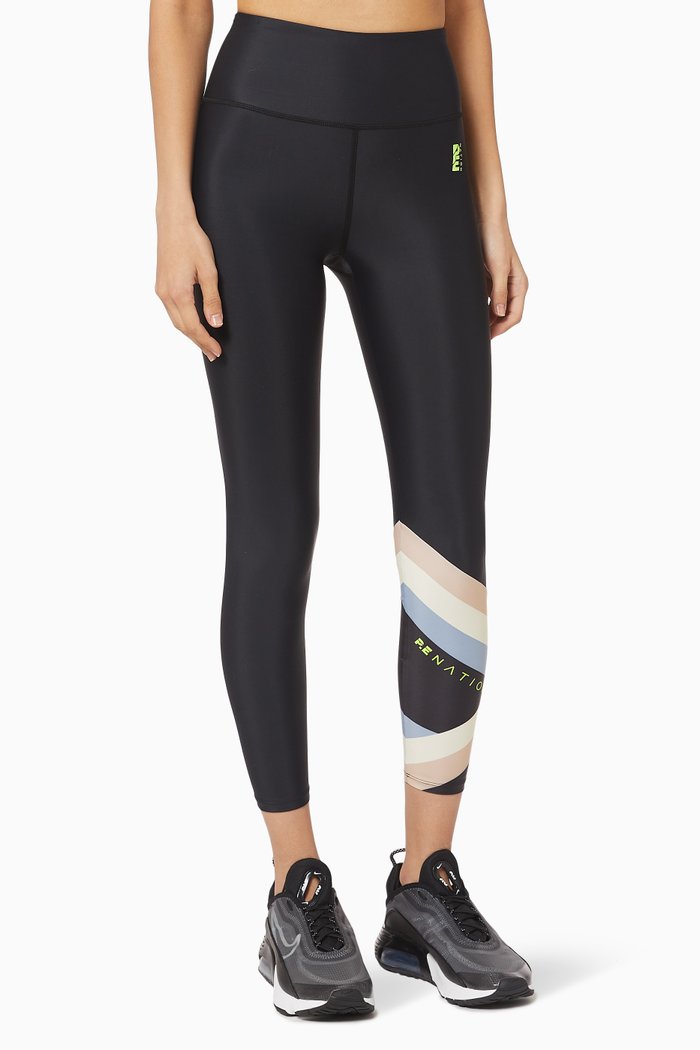 

Side Step Sports Leggings, Black