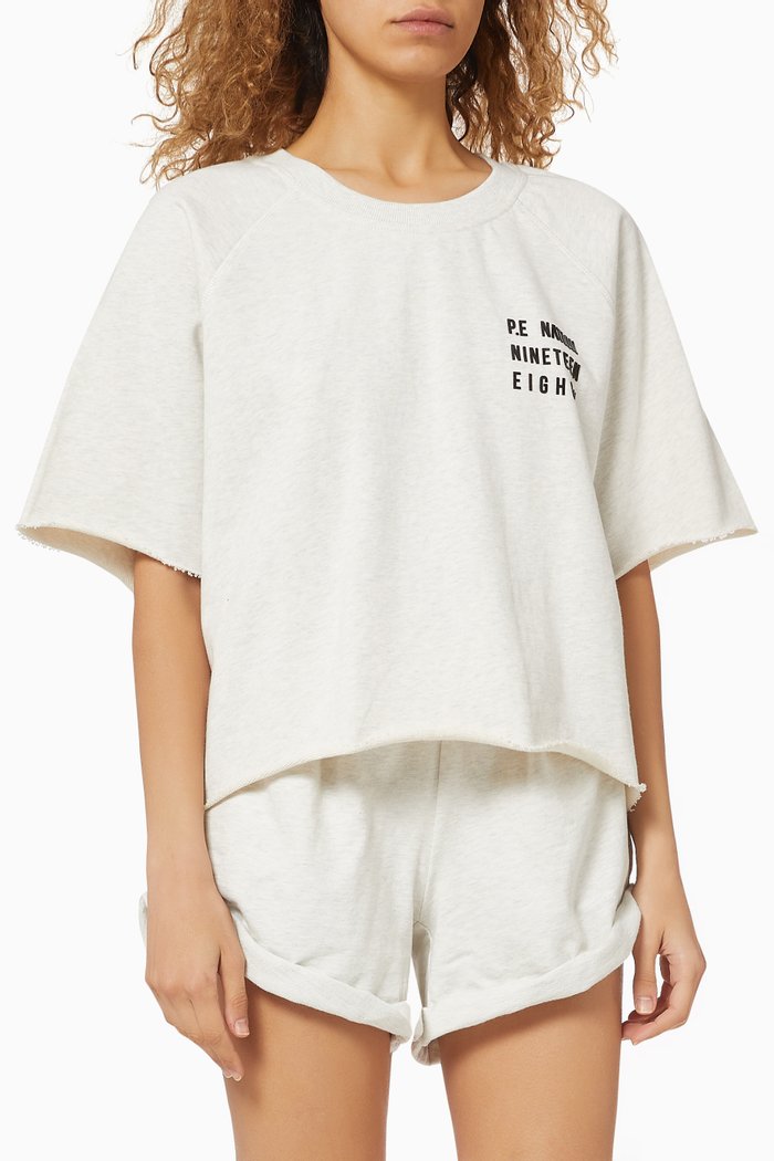 

Track Run Organic Cotton T-shirt, Grey