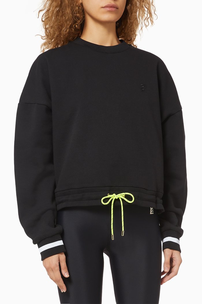 

Twist Serve Organic Cotton Sweatshirt, Black
