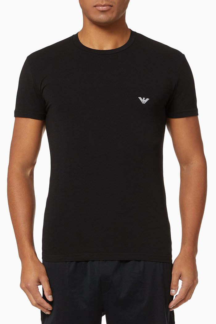 

EA Eagle Logo Jersey T-shirt, Black