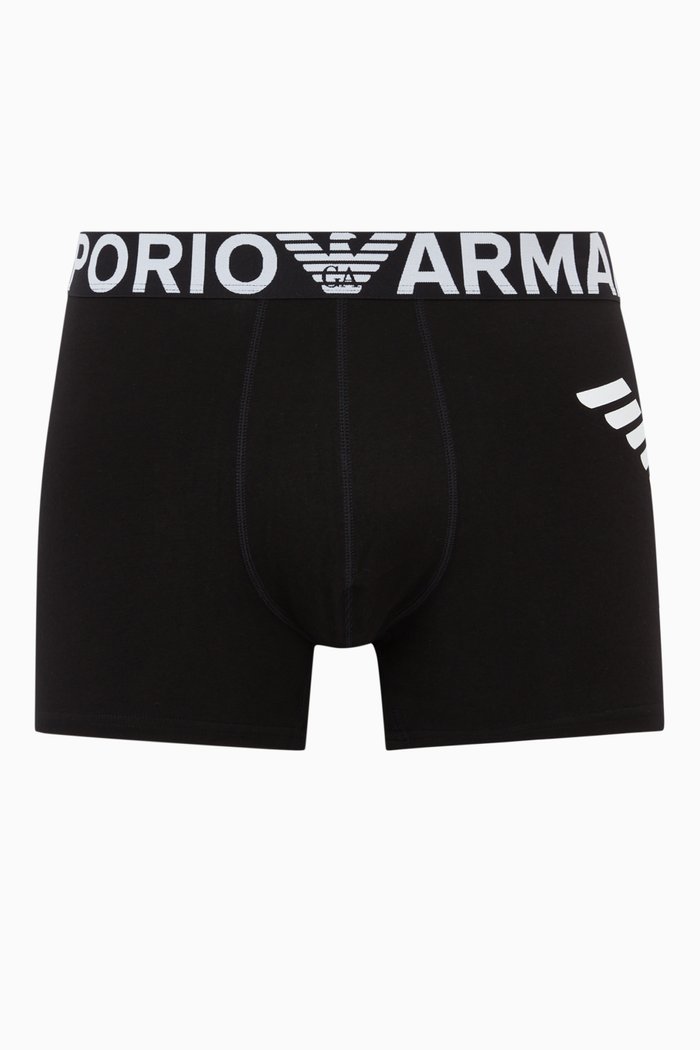 

EA Bold Eagle Jersey Trunks, Black