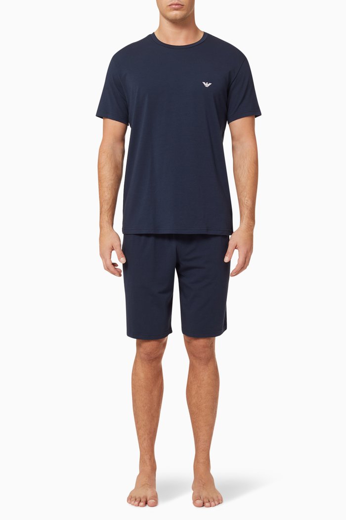 

EA T-Shirt & Shorts Pyjama Set, Blue