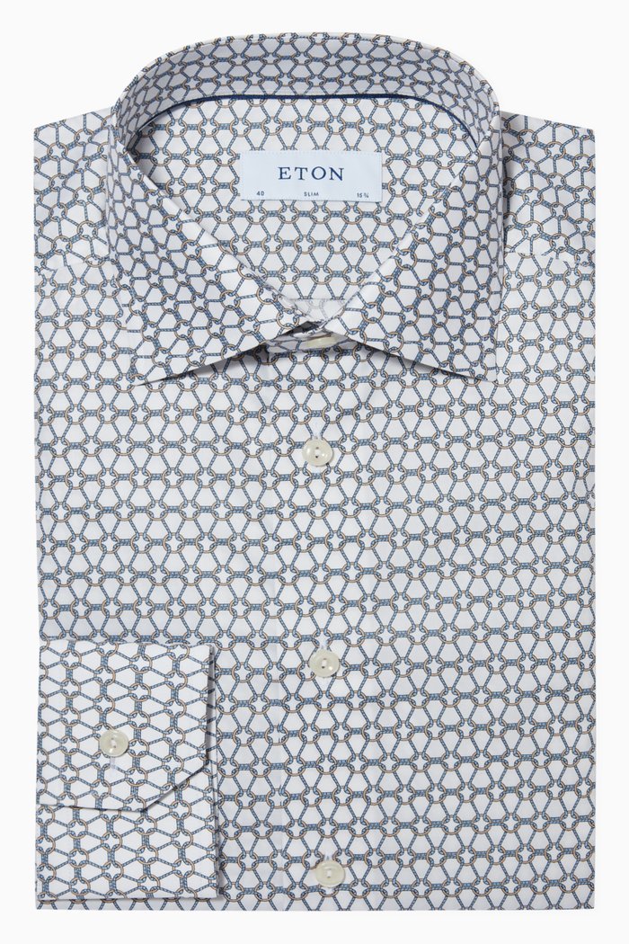 

Ropes Print Slim Fit Shirt, Multicolour