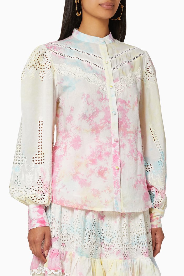 

Amara Broderie Anglaise Shirt, Pink
