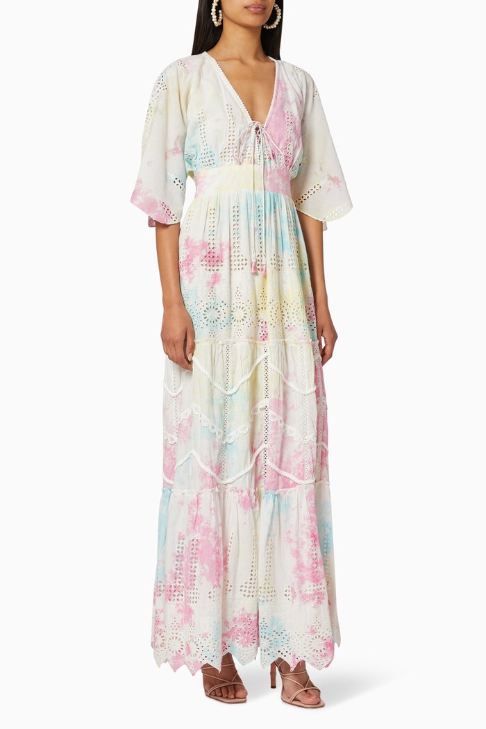 

Amara Broderie Anglaise Maxi Dress, Pink