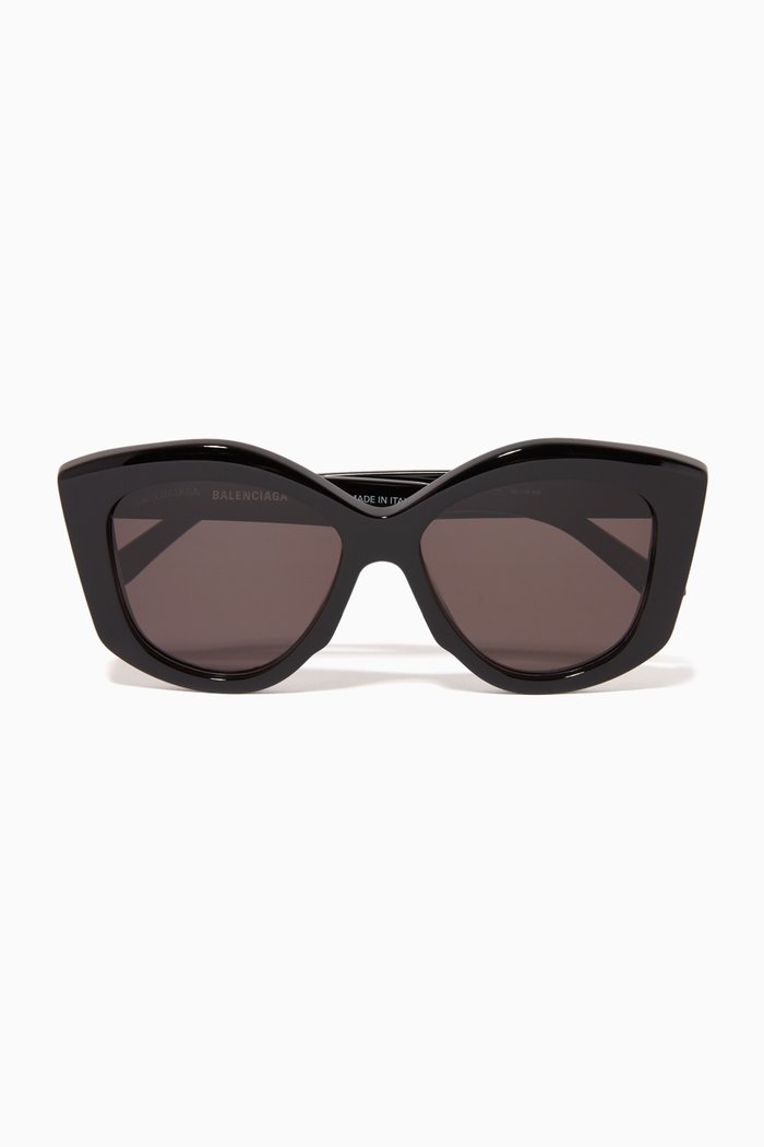 

Power Butterfly D-Frame Sunglasses in Acetate, Black