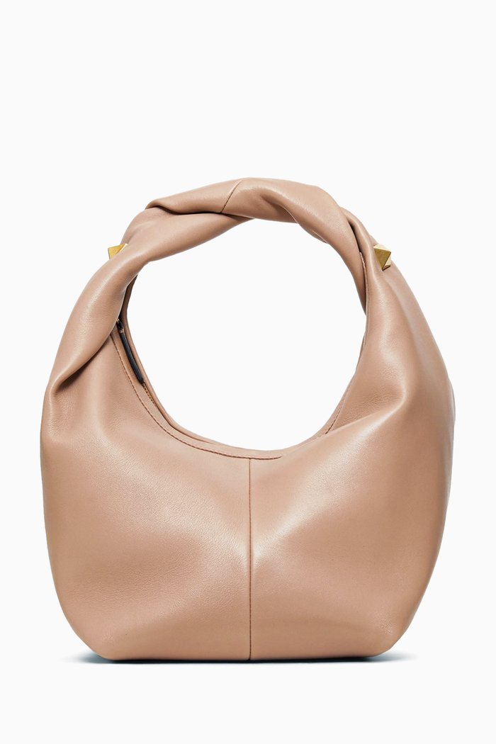 

Valentino Garavani Roman Stud The Hobo Bag in Nappa, Pink