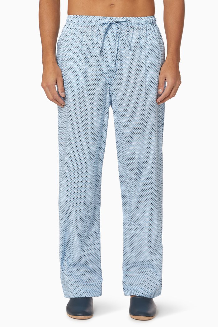 

Ledbury 40 Cotton Lounge Pants, Blue