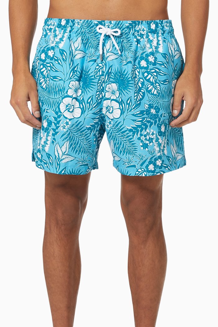 

Maui 34 Classic Fit Swim Shorts, Blue
