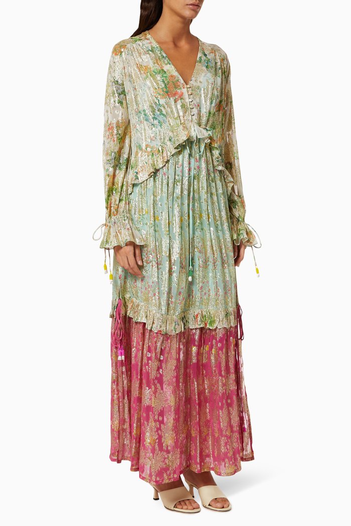 

Miyu Kaftan in Viscose Georgette, Neutral