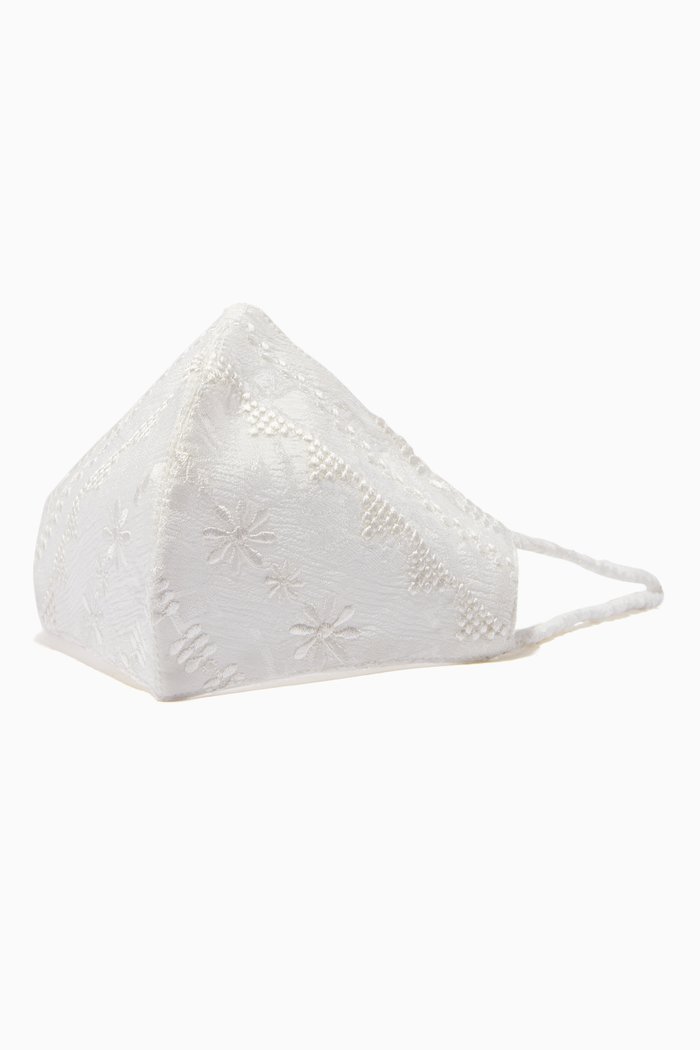

Veda Face Mask in Cotton, White