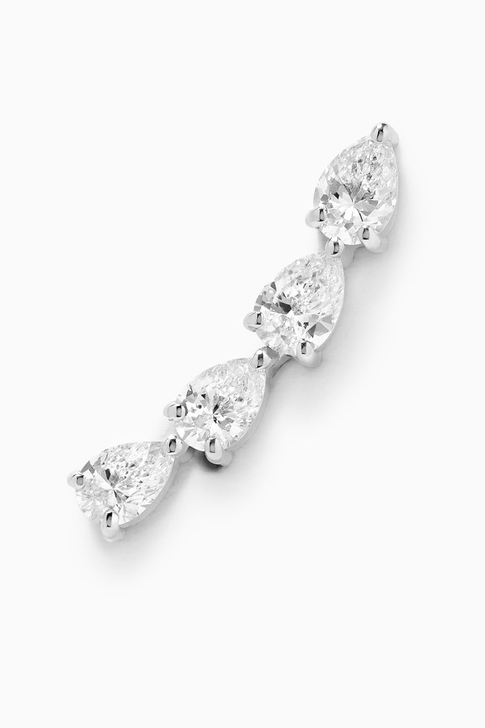 

Electric Stud Earrings in 18kt White Gold, Silver