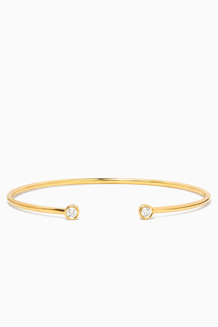 

Diamond Bangle in 18kt Yellow Gold