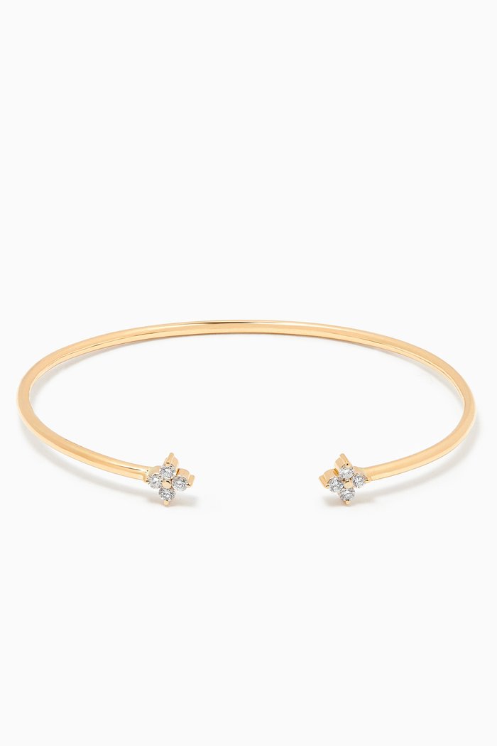 

You & Me Fairy Bangle with Diamonds in 18kt Yellow Gold