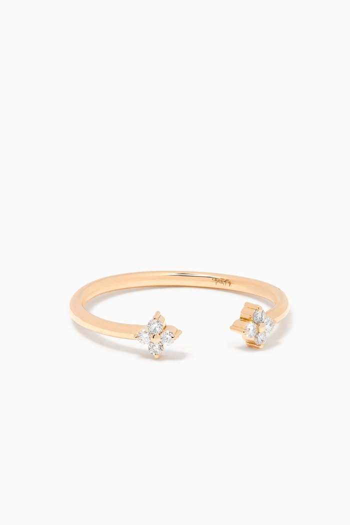 

You & Me Fairy Ring with Diamonds in 18kt Yellow Gold