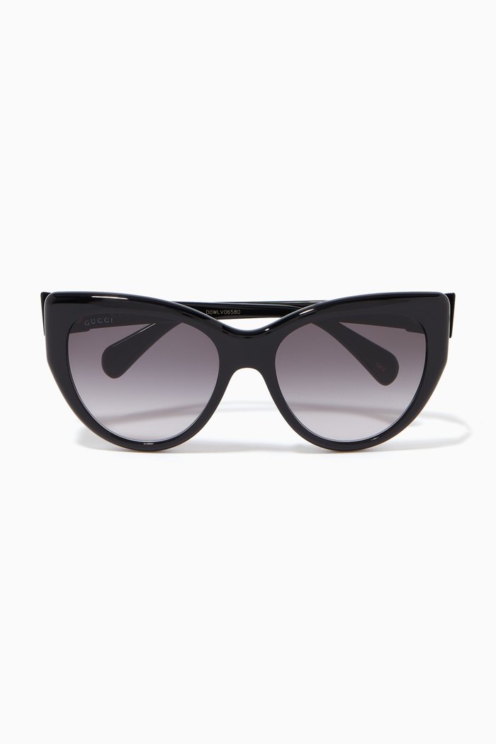 

Butterfly Sunglasses in Acetate, Black