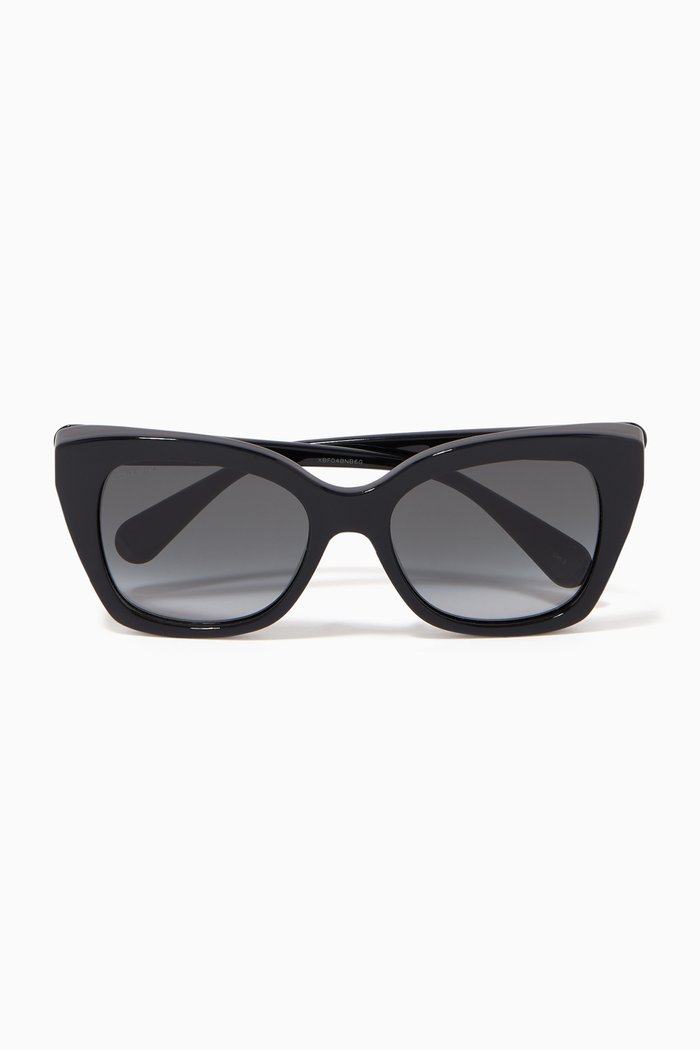 

Butterfly Sunglasses in Acetate, Black