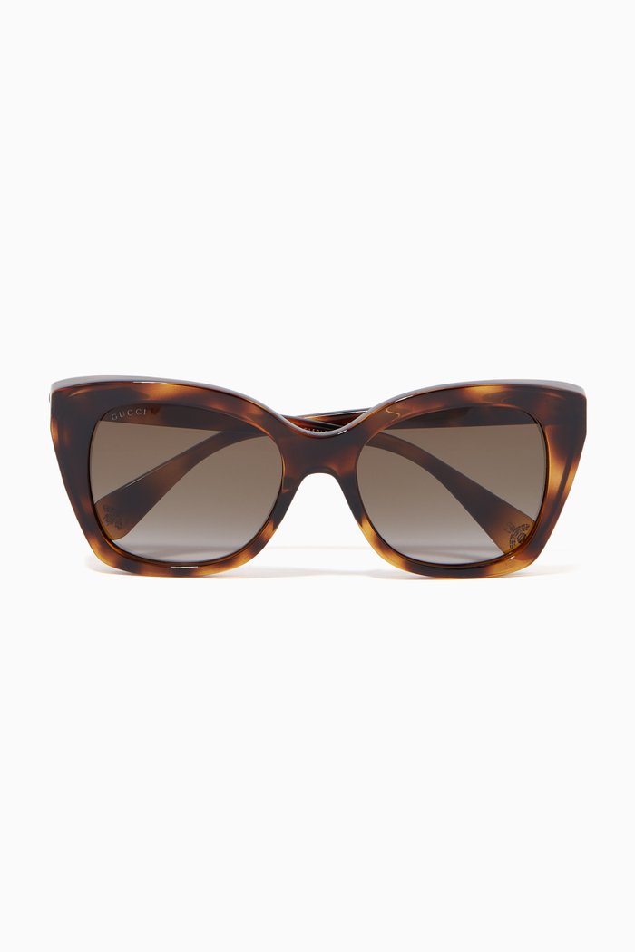 

Butterfly Sunglasses in Acetate, Brown
