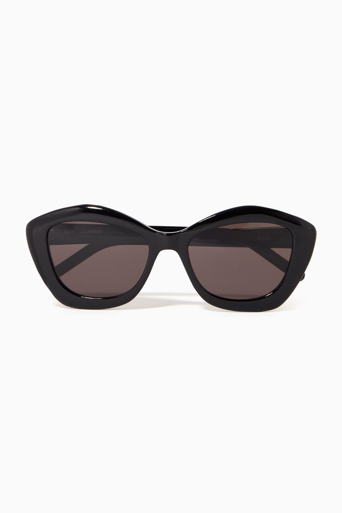 SL 68 Cat Eye Sunglasses, Black