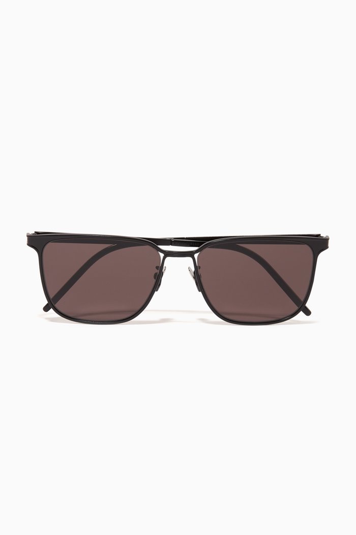 

SL 428 Square Sunglasses, Black